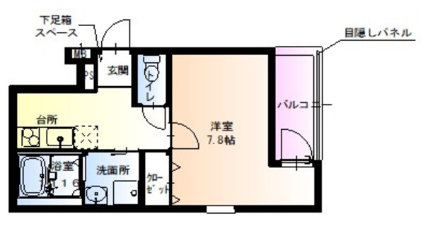 フジパレス遠里小野Ⅴ番館の物件間取画像